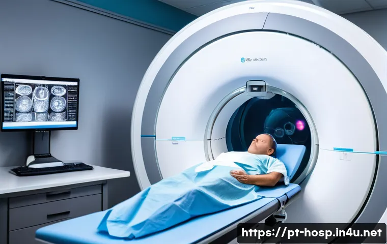 방사선 종양학과에서 쓰이는 최신 장비 - A modern radiotherapy treatment room with advanced dynamic beam shaping technology in use: a profess...